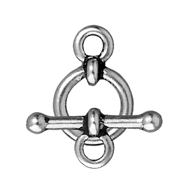 TierraCast : Clasp Set - 3/8" Anna's, Antique Silver