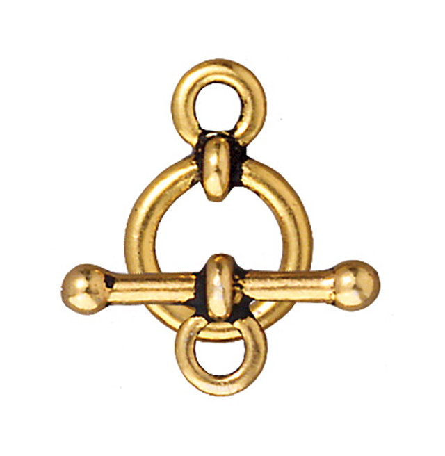 TierraCast : Clasp Set - 3/8" Anna's, Antique Gold