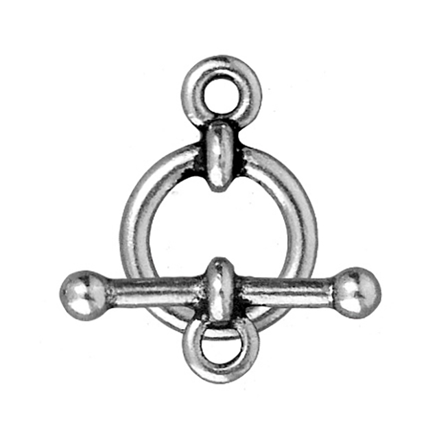 TierraCast : Clasp Set - 1/2" Anna's, Antique Silver