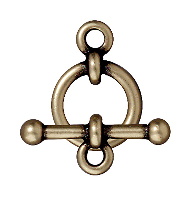 TierraCast : Clasp Set - 1/2" Anna's, Brass Oxide