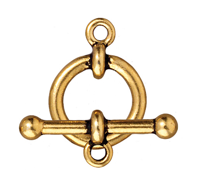 TierraCast : Clasp Set - 5/8" Anna's, Antique Gold