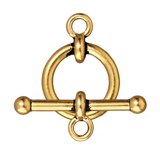 TierraCast : Clasp Set - 3/4" Anna's, Antique Gold