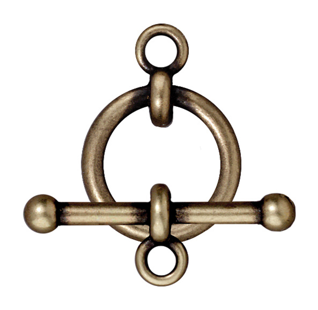 TierraCast : Clasp Set - 3/4" Anna's, Brass Oxide