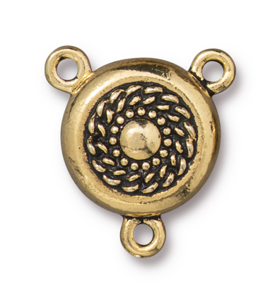 TierraCast : Magnetic Clasp Set - 15mm, 1.7mm Loop, Opulence, Antique Gold