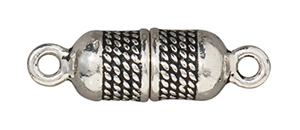 TierraCast : Magnetic Clasp Set - 5 mm Rope, Antique Silver