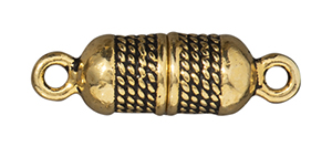TierraCast : Magnetic Clasp Set - 5 mm Rope, Antique Gold