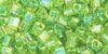 TOHO - Triangle 8/0 : Transparent-Rainbow Lime Green