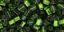 TOHO - Triangle 8/0 : Silver-Lined Olivine