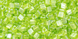 TOHO - Triangle 11/0 : Transparent-Lustered Lime Green