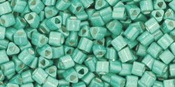 TOHO - Triangle 11/0 : Galvanized-Matte Lt Teal