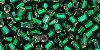 TOHO - Hexagon 8/0 : Silver-Lined Green Emerald