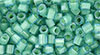 TOHO - Hexagon 8/0 : Inside-Color Aqua/Lt Jonquil-Lined