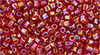 TOHO Hexagon 11/0 : Transparent-Rainbow Siam Ruby