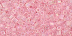 TOHO - Hexagon 11/0 : Dyed-Rainbow Ballerina Pink