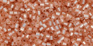 TOHO Hexagon 11/0 : Silver-Lined Milky Peachy Pink