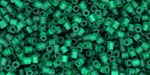 TOHO Hexagon 11/0 : Transparent Frosted Green Emerald
