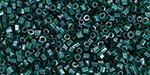 TOHO Hexagon 15/0 : Transparent-Lustered Green Emerald