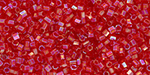 TOHO Hexagon 15/0 : Transparent Ruby Rainbow
