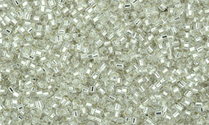TOHO - Hexagon 15/0 : Silver-Lined Crystal