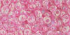 TOHO - Magatama 3mm : Transparent-Rainbow Ballerina Pink