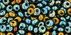 TOHO - Magatama 3mm : Galvanized Blue Gold