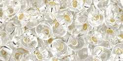 TOHO - Magatama 4mm : Silver-Lined Crystal