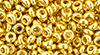 TOHO - Demi Round 6/0 4mm : Metallic 24K Gold Plated