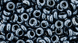 TOHO - Demi Round 6/0 4mm : Metallic Hematite