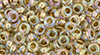 TOHO - Demi Round 6/0 4mm : Gold-Lined Rainbow Crystal