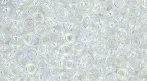 TOHO - Demi Round 8/0 3mm : Transparent-Rainbow Crystal
