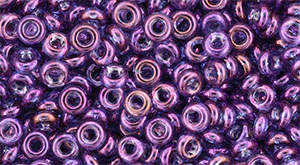 TOHO - Demi Round 8/0 3mm : Gold-Lustered Dk Amethyst