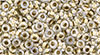 TOHO - Demi Round 8/0 3mm : Gold-Lined Crystal