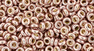 TOHO - Demi Round 8/0 3mm : PermaFinish - Galvanized Sweet Blush