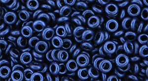 TOHO - Demi Round 8/0 3mm : HYBRID Metallic Suede - Blue