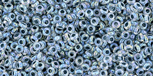 TOHO - Demi Round 11/0 2.2mm : Inside-Color Rainbow Crystal/Montana Blue-Lined