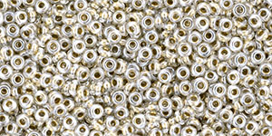 TOHO - Demi Round 11/0 2.2mm : Gold-Lined Crystal