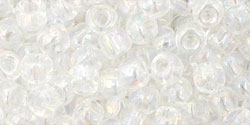 Round 6/0 Tube 2.5" : Transparent-Rainbow Crystal