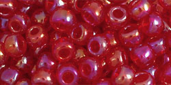 Round 6/0 Tube 2.5" : Transparent-Rainbow Ruby