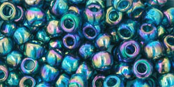 Round 6/0 Tube 2.5" : Transparent-Rainbow Teal