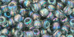 Round 6/0 Tube 2.5" : Transparent-Rainbow Black Diamond