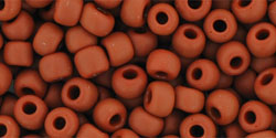Round 6/0 Tube 2.5" : Opaque-Frosted Terra Cotta