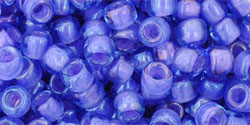 Round 6/0 Tube 2.5" : Inside-Color Lt Sapphire/Opaque Purple-Lined