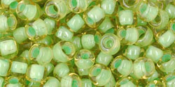 Round 6/0 Tube 2.5" : Inside-Color Jonquil/Mint Julep-Lined