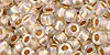 Round 6/0 Tube 2.5" : Gold-Lined Rainbow Crystal
