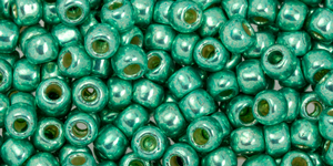 TOHO - Round 6/0 : PermaFinish Galvanized Green Teal