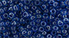 TOHO - Round 8/0 : Inside-Color Crystal/Deep Blue-Lined