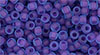 TOHO Round 8/0 : Inside-Color Frosted Aqua/Purple-Lined