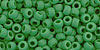 Round 8/0 Tube 2.5" : Opaque-Frosted Shamrock