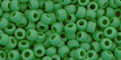 Round 8/0 Tube 2.5" : Opaque-Frosted Shamrock