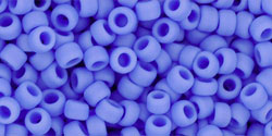 Round 8/0 Tube 2.5" : Opaque-Frosted Periwinkle